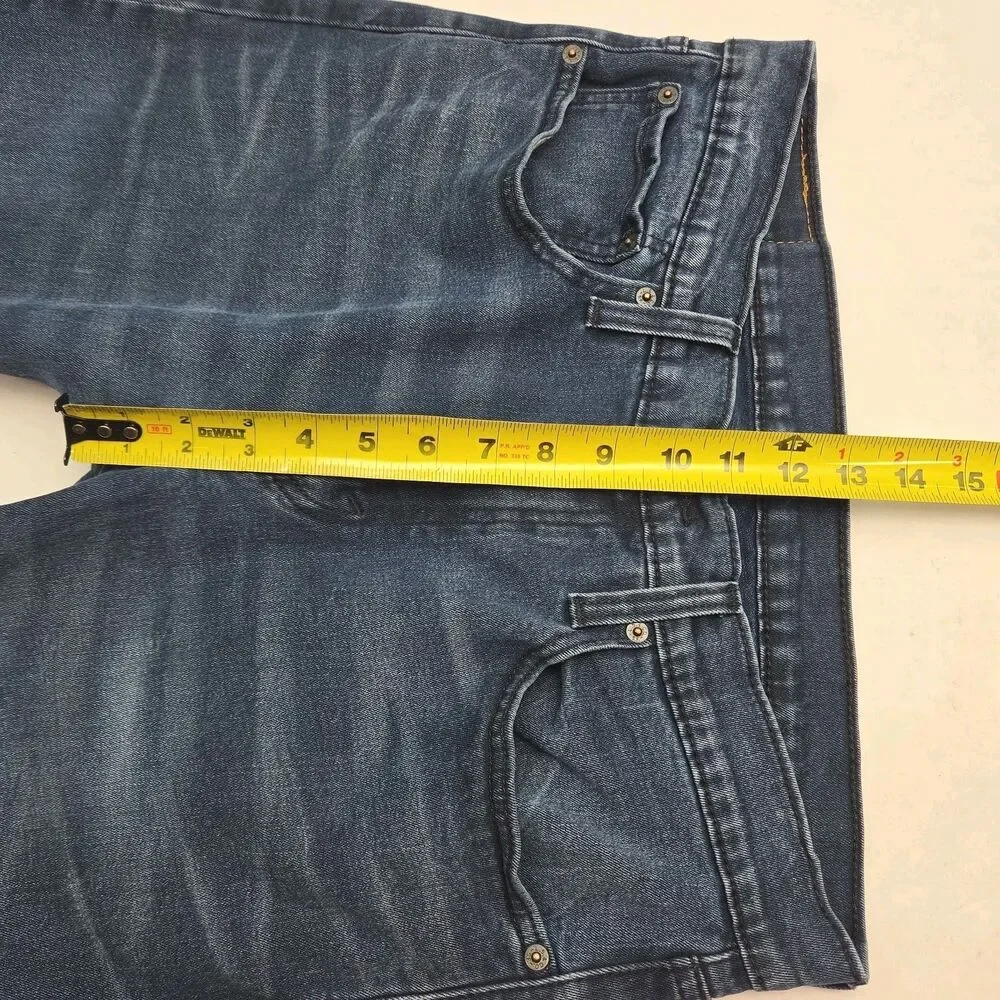 Levi's 512 Jeans Slim Tapered Men Sz 34 x 30 Blue Cotton Blend Stretch Dark Wash
